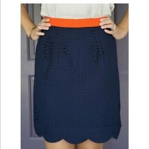 Stitchfix Pixley navy skirt.